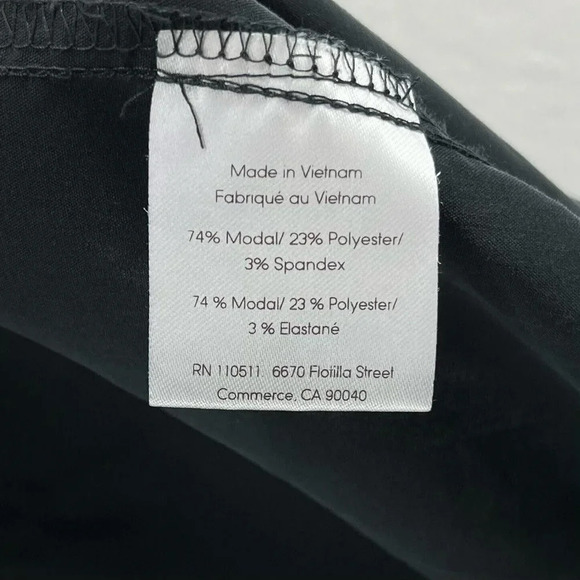 Ingrid & Isabel Maternity Jumpsuit Women's Sz M Black V-Neck Zip Front Stretch - Picture 9 of 11